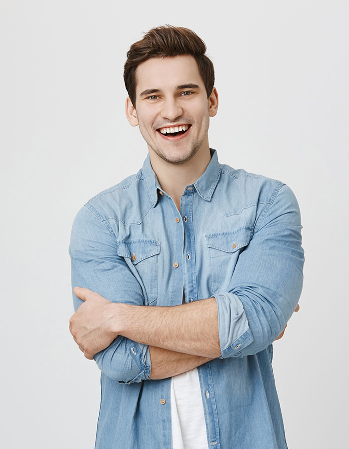 Tinted Jeans Shirt With Buttons